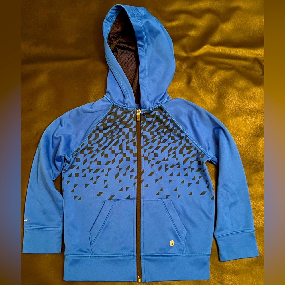 Xersion Blue Zip Up Hoodie Sweatshirt with Quick-dri technology (Youth 5)